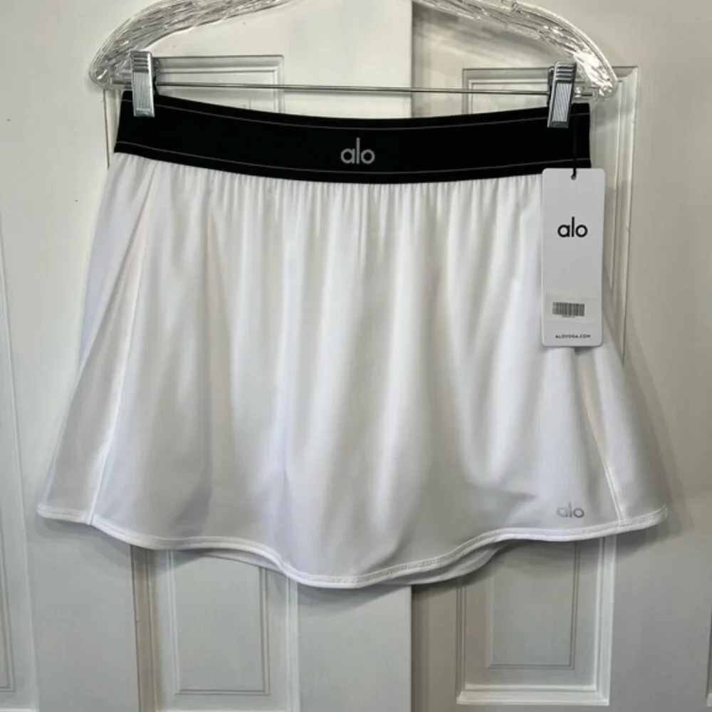 🆕ALO🎱 Match Point Tennis Skirt Core: White Sz Large